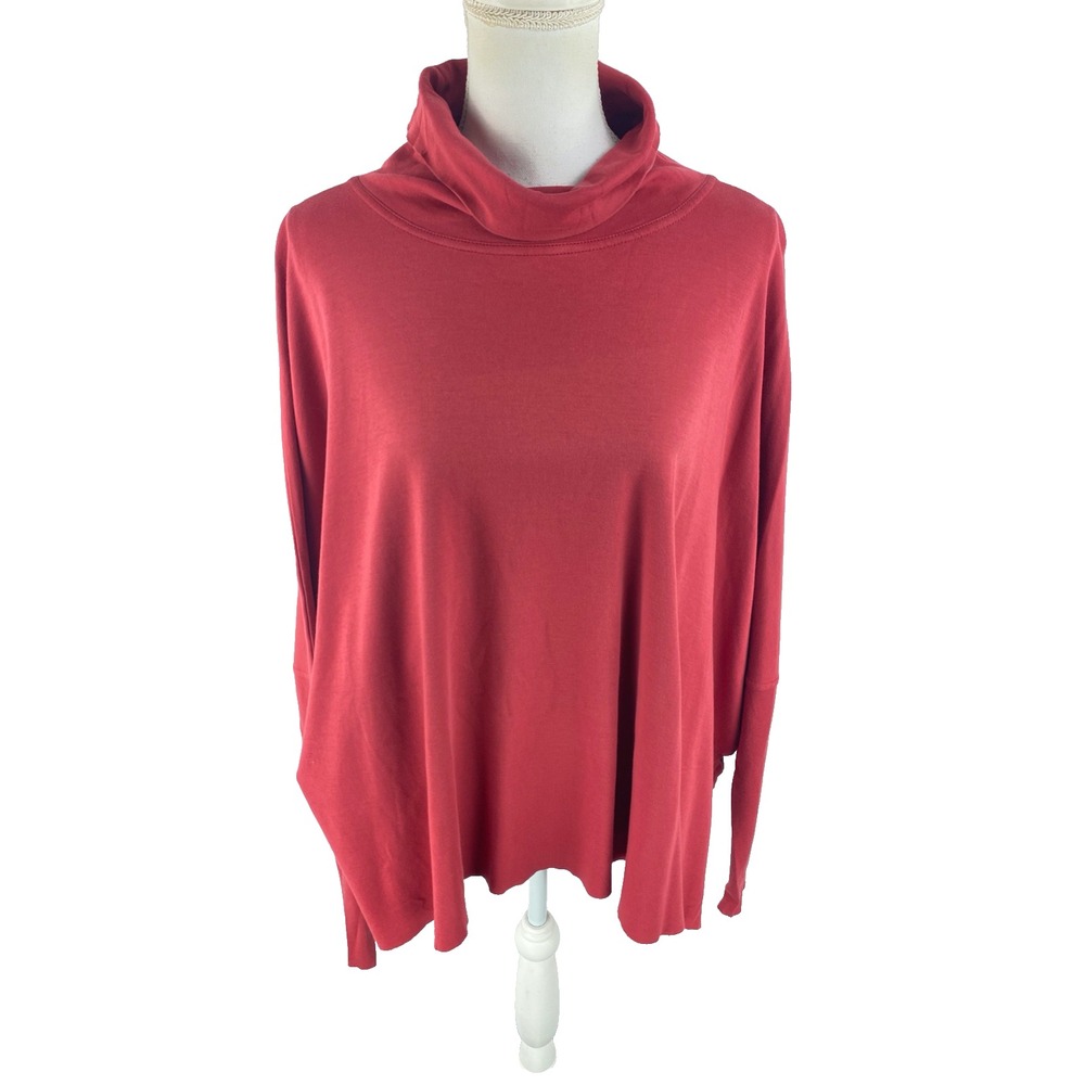 Planet Lauren G Womens‎ OS Oversized Dolman Sleeve Pima Cotton Blouse Top